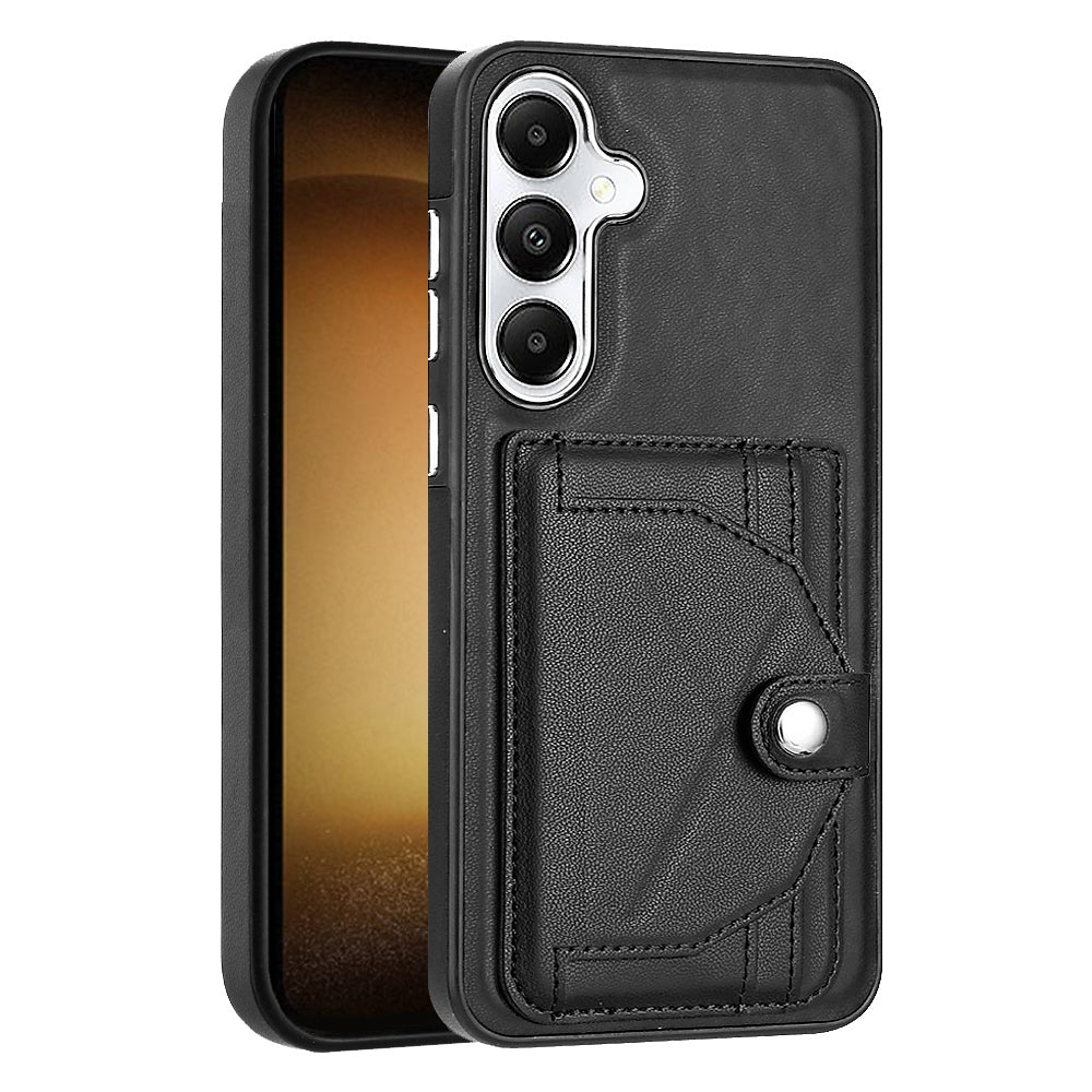 For Samsung Galaxy S24+ 5G Leather Case - Shockproof with Card Holder, Durable Design