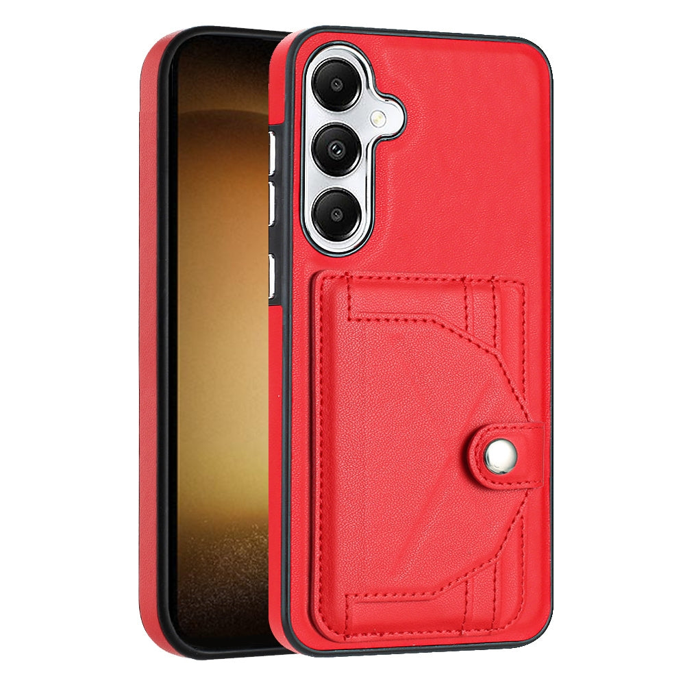 For Samsung Galaxy S24+ 5G Leather Case - Shockproof with Card Holder, Durable Design