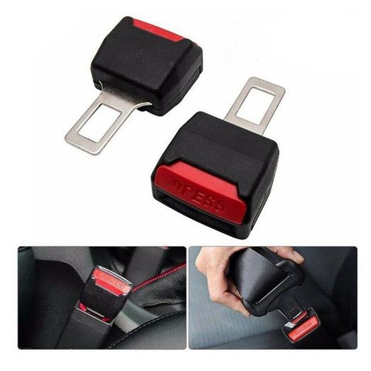 2 Pack Universal Car Seat Belt Extender - RS-01 Safety Buckle Extension