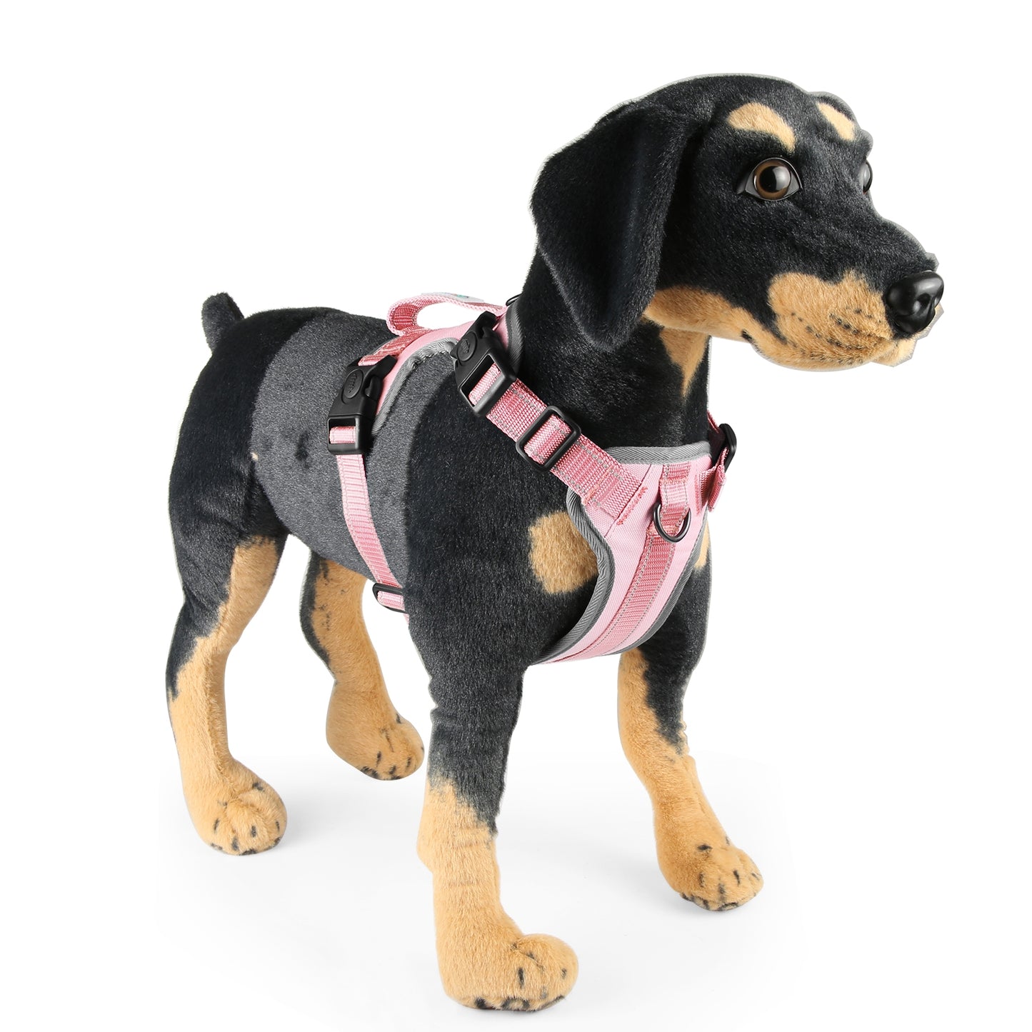 Reflective & Breathable Nylon Dog Harness with Adjustable Traction Rope - Safe and Durable