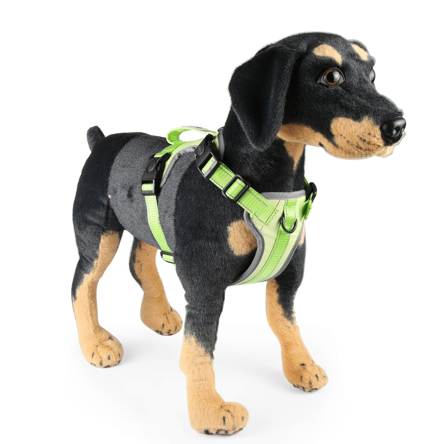 Reflective & Breathable Nylon Dog Harness with Adjustable Traction Rope - Safe and Durable