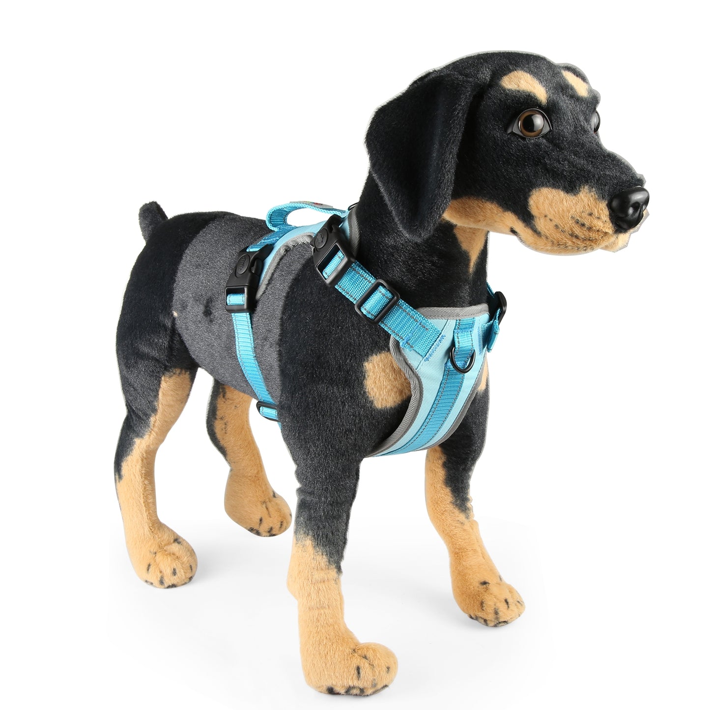 Reflective & Breathable Nylon Dog Harness with Adjustable Traction Rope - Safe and Durable