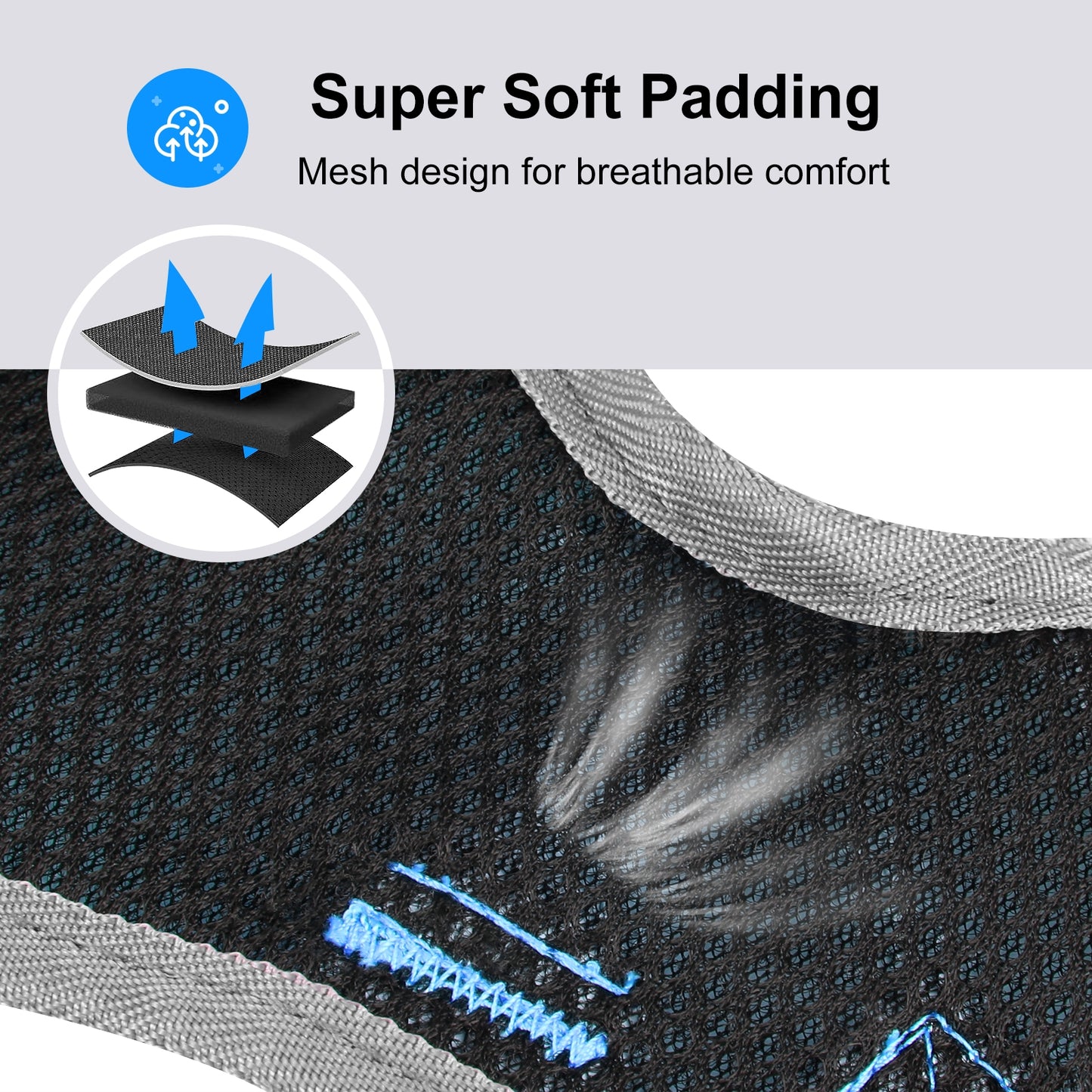 Reflective & Breathable Nylon Dog Harness with Adjustable Traction Rope - Safe and Durable
