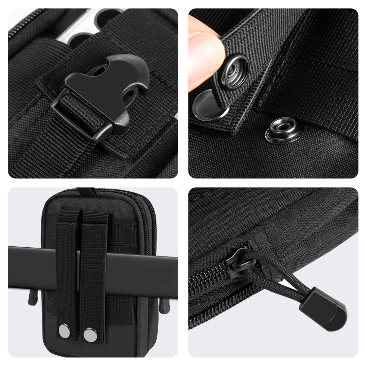 Durable Outdoor Hiking Waist Bag - Splash-Proof 7-Inch Phone Pouch for Sports and Motorcycle
