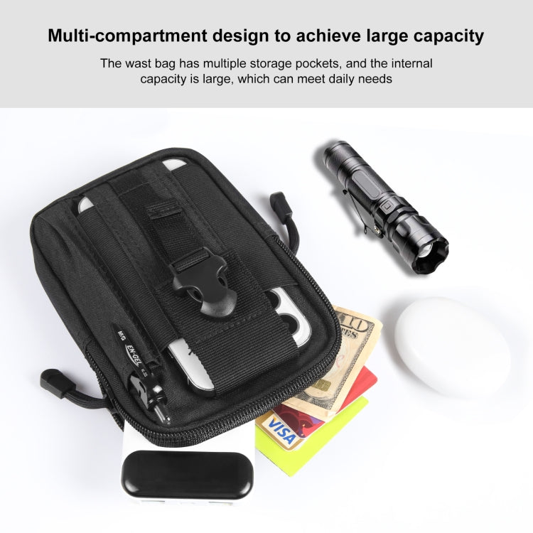 Durable Outdoor Hiking Waist Bag - Splash-Proof 7-Inch Phone Pouch for Sports and Motorcycle