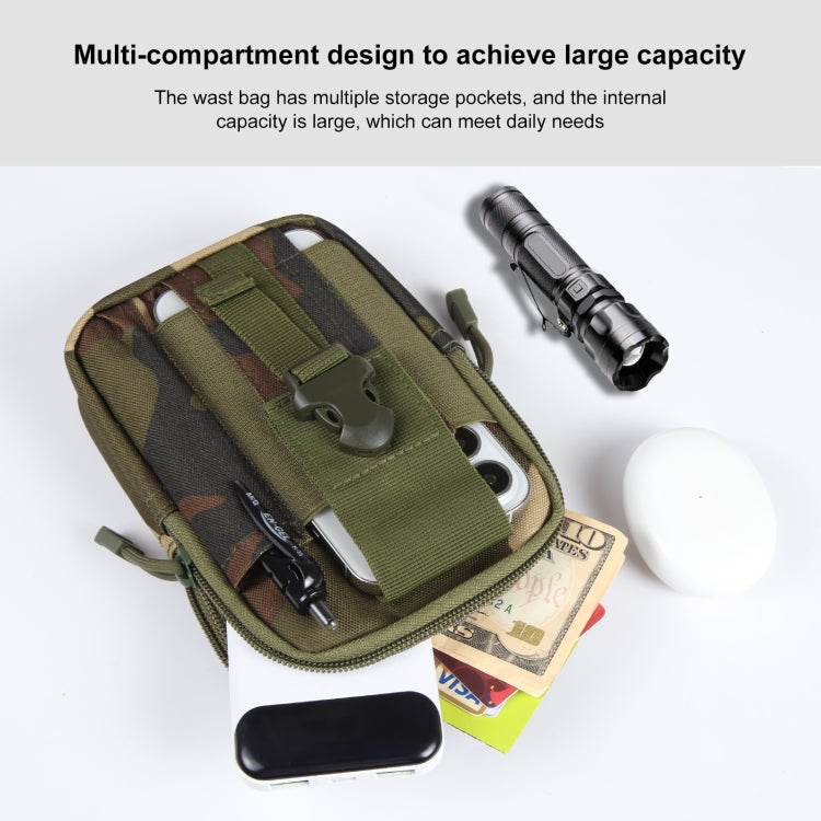 Durable Outdoor Hiking Waist Bag - Splash-Proof 7-Inch Phone Pouch for Sports and Motorcycle
