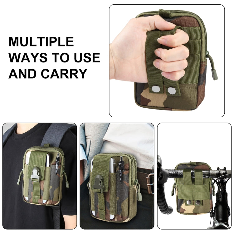 Durable Outdoor Hiking Waist Bag - Splash-Proof 7-Inch Phone Pouch for Sports and Motorcycle