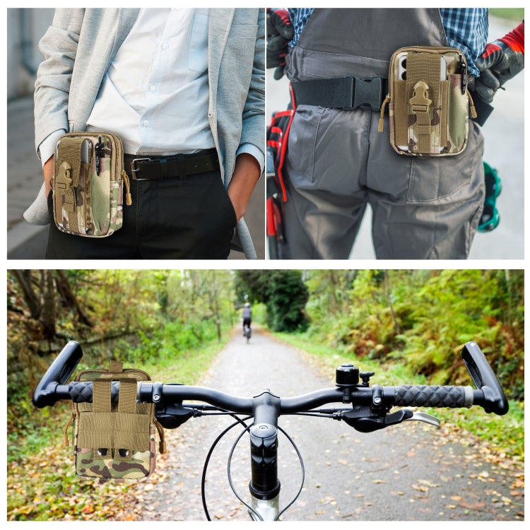 Durable Outdoor Hiking Waist Bag - Splash-Proof 7-Inch Phone Pouch for Sports and Motorcycle