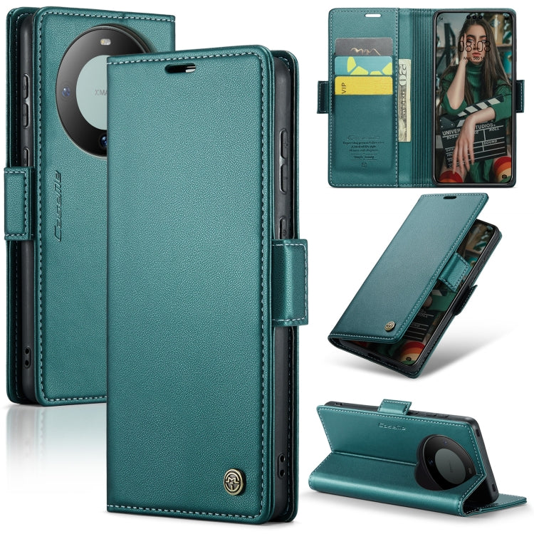 For Huawei Mate 60 RFID Leather Case - Litchi Texture with Butterfly Buckle, Wallet & Stand