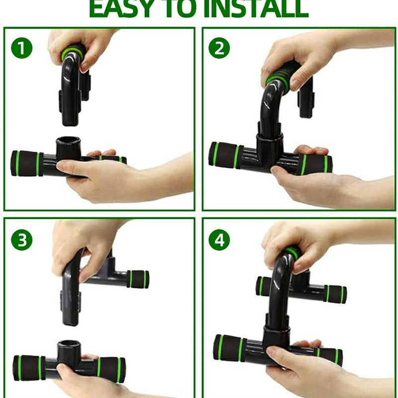 Portable H-Shaped Push-Up Stand for Enhanced Fitness Workouts