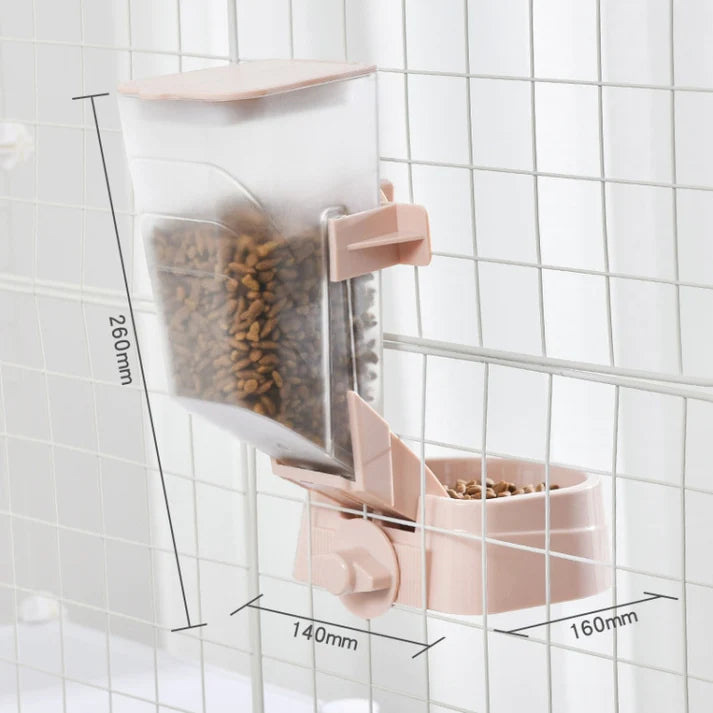 Pet Hanging Feeder Cat Automatic Drinker, Style: Feeder+Drinker