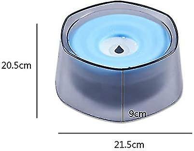 Pet Water Bowl with Floating Disk - Splash-Proof & Dust-Free - for Cats and Small Dogs