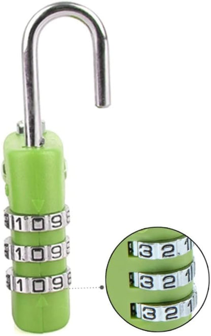 2 PCS Customs Luggage Lock Overseas Travel Luggage Zipper Lock Plastic TSA Code Lock