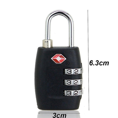 2 PCS Customs Luggage Lock Overseas Travel Luggage Zipper Lock Plastic TSA Code Lock