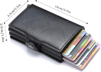 Automatic Pop-up Card Holder Metal Card Box RFID Credit Card Bank Card Box Wallet