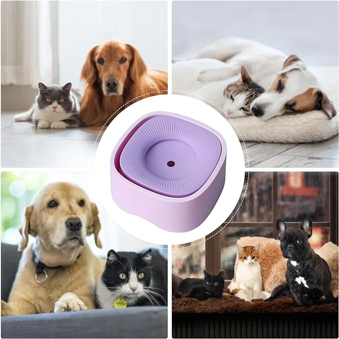 Pets No Wet Mouth Floating Bowl Cats And Dogs Buoyant Drinking Fountain Bowl