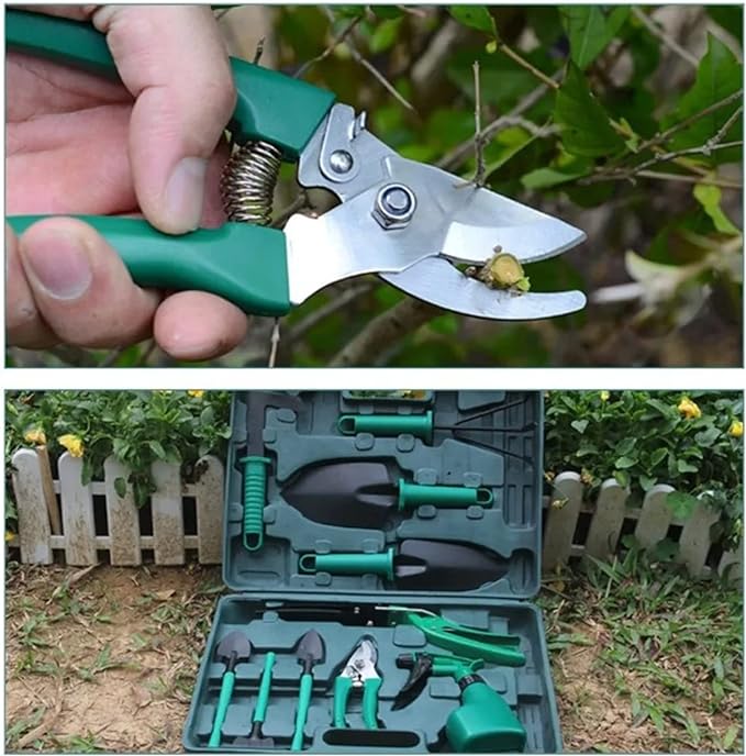 YL025 Stainless Steel Potted Plant Gardening Tool Set 10-Piece - Versatile Garden Care Kit