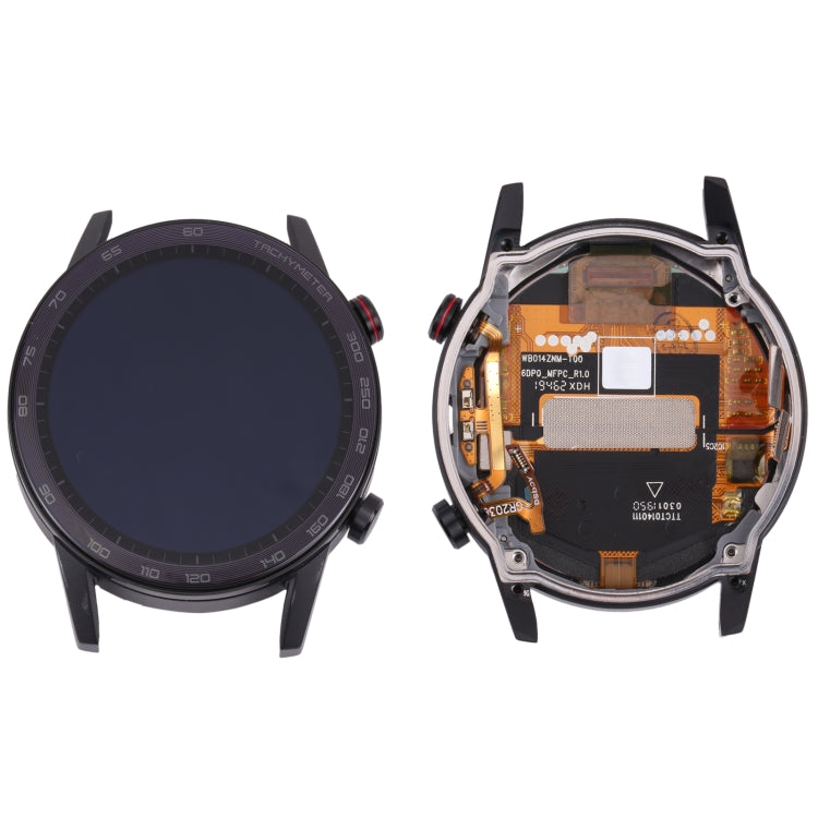LCD Screen & Digitizer Assembly with Frame for Honor Magic Watch 2 MNS-B19 46mm (Black) - Replacement Part