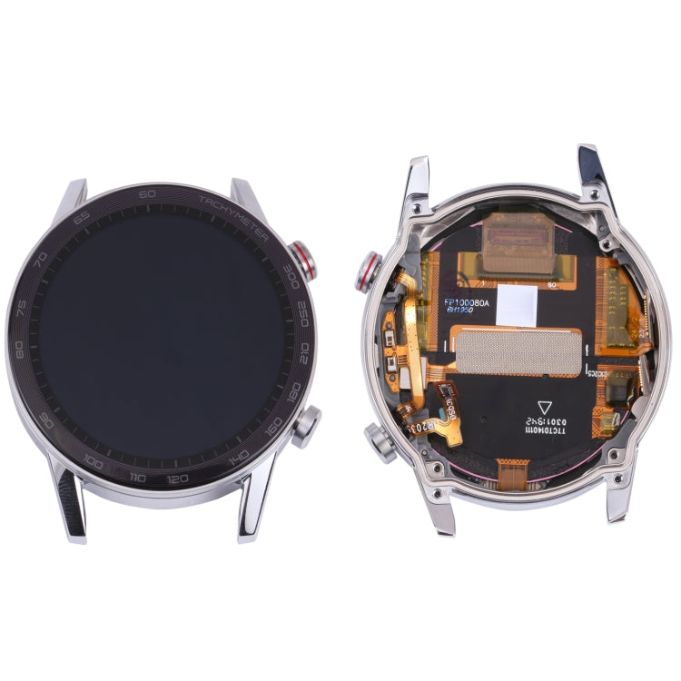 Honor Magic Watch 2 MNS-B19 46mm LCD Screen and Digitizer Full Assembly with Frame (Silver) - Replacement Part
