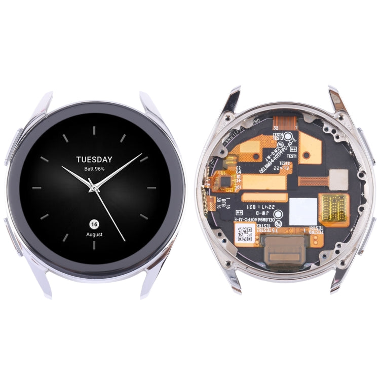 Xiaomi Watch S2 46mm Original LCD Screen Replacement (Silver) + Touch Digitizer Assembly - Test Before Installation