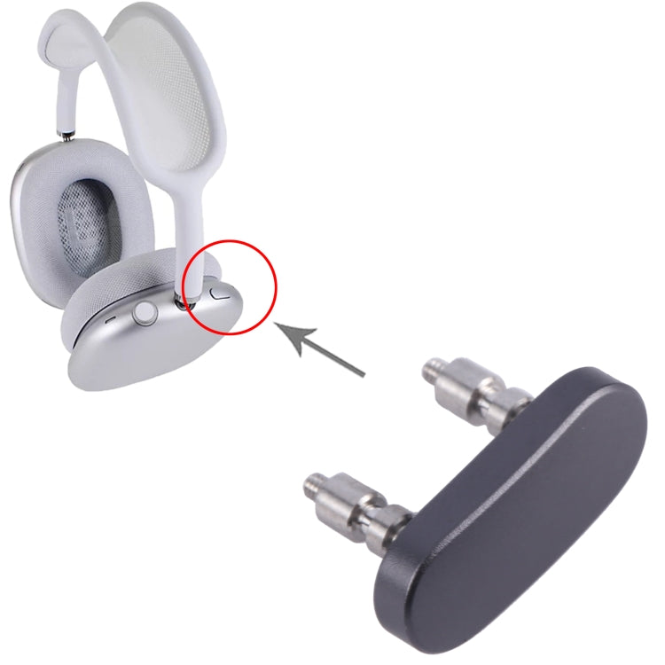 AirPods Max Replacement Side Button (Black) - Compatible Spare Part for Easy Installation