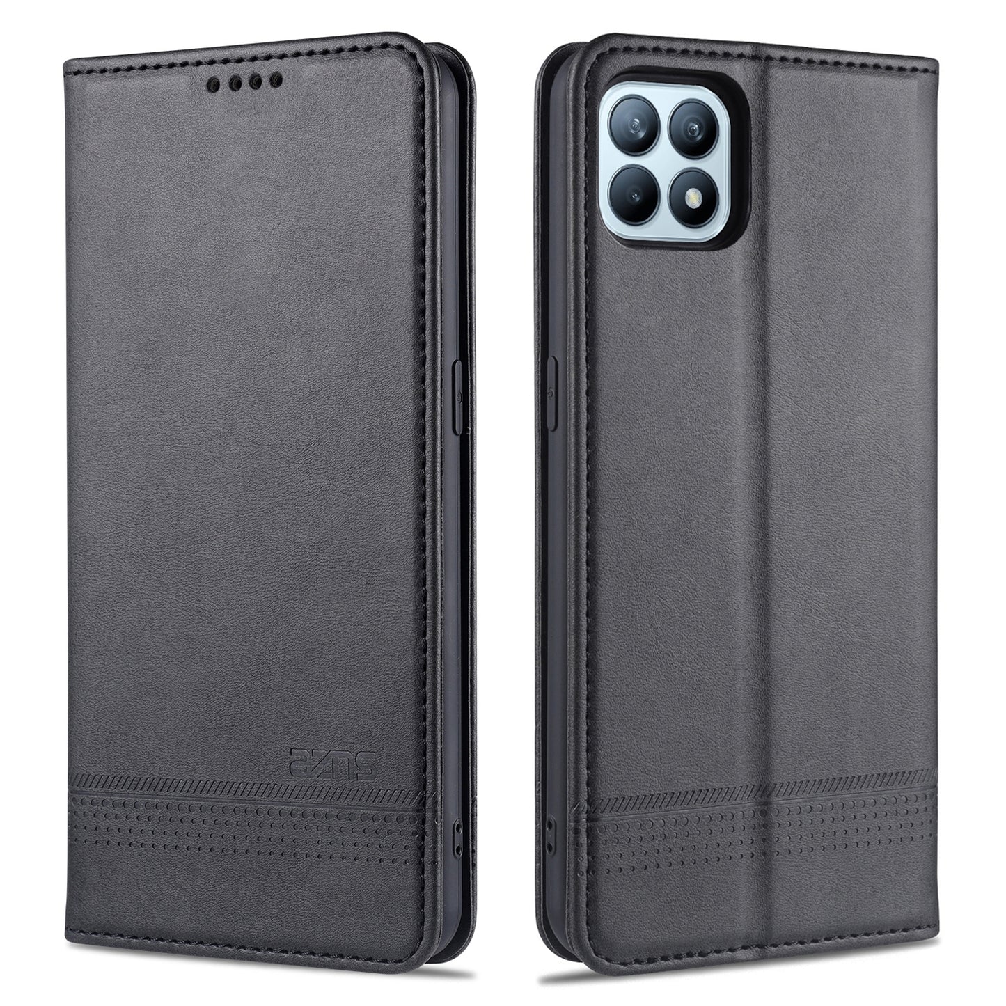 OPPO Reno4 SE Leather Wallet Case with Card Holder & Magnetic Closure