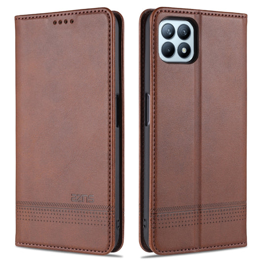 OPPO A72 5G Leather Wallet Case with Card Holder & Magnetic Closure