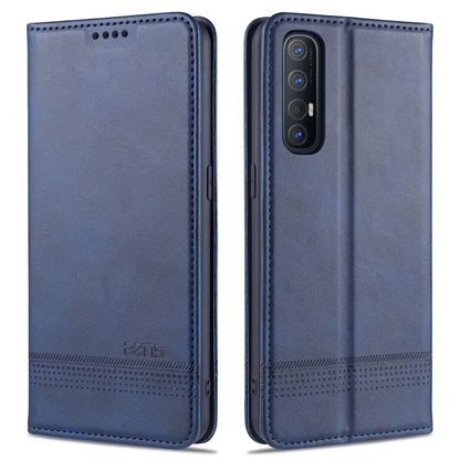 OPPO Reno3 Pro Leather Wallet Case with Card Holder & Magnetic Closure