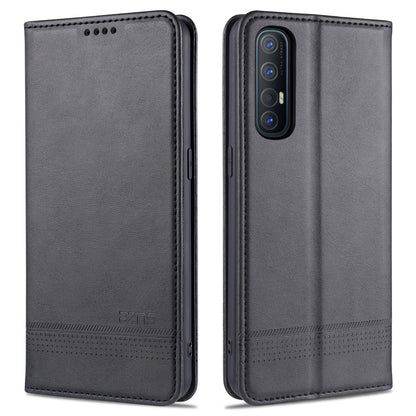 OPPO Reno3 Pro Leather Wallet Case with Card Holder & Magnetic Closure