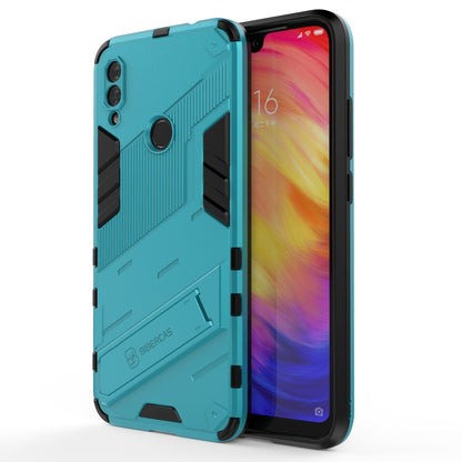 Xiaomi Redmi Note 7 Shockproof Phone Case - Punk Armor 2-in-1 PC + TPU with Invisible Holder