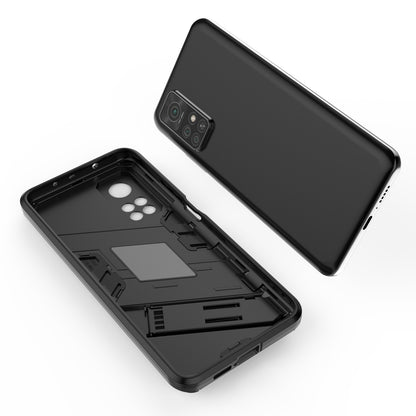 Xiaomi Mi 10T Pro 5G Shockproof Phone Case - Punk Armor 2-in-1 PC + TPU with Invisible Holder