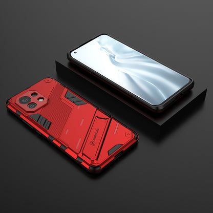 Xiaomi Mi 11 Shockproof Phone Case - Punk Armor 2-in-1 PC + TPU with Invisible Holder