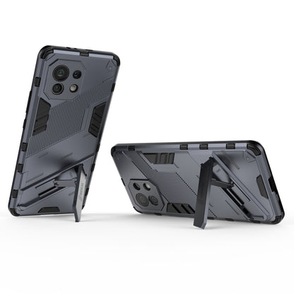 Xiaomi Mi 11 Shockproof Phone Case - Punk Armor 2-in-1 PC + TPU with Invisible Holder