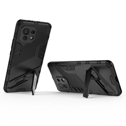 Xiaomi Mi 11 Shockproof Phone Case - Punk Armor 2-in-1 PC + TPU with Invisible Holder