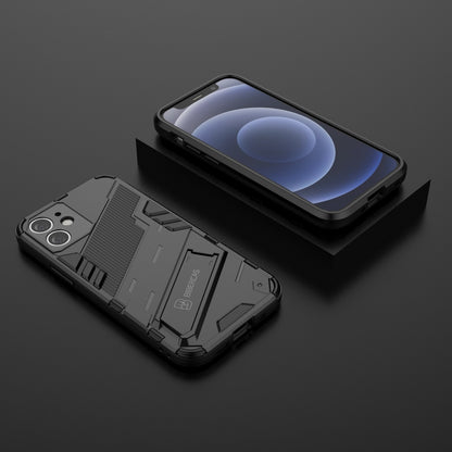 iPhone 12 mini Shockproof Phone Case - Punk Armor 2-in-1 PC + TPU with Invisible Holder