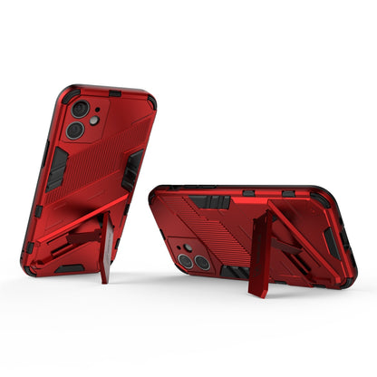 iPhone 12 mini Shockproof Phone Case - Punk Armor 2-in-1 PC + TPU with Invisible Holder