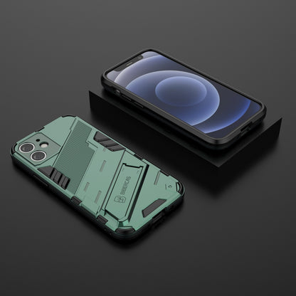 iPhone 12 mini Shockproof Phone Case - Punk Armor 2-in-1 PC + TPU with Invisible Holder