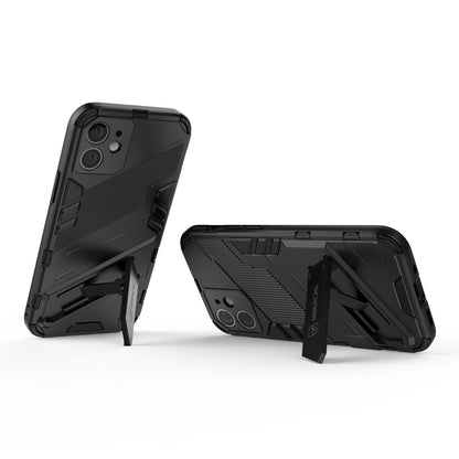 iPhone 12 mini Shockproof Phone Case - Punk Armor 2-in-1 PC + TPU with Invisible Holder