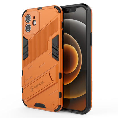 iPhone 12 Shockproof Phone Case - Punk Armor 2-in-1 PC + TPU with Invisible Holder