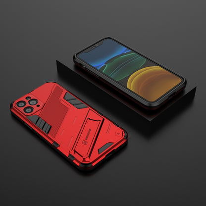 iPhone 11 Pro Shockproof Phone Case - Punk Armor 2-in-1 PC + TPU with Invisible Holder