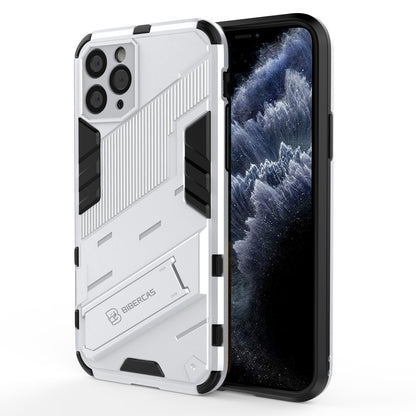 iPhone 11 Pro Shockproof Phone Case - Punk Armor 2-in-1 PC + TPU with Invisible Holder