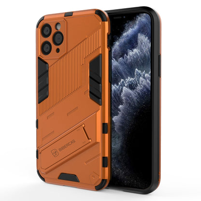 iPhone 11 Pro Shockproof Phone Case - Punk Armor 2-in-1 PC + TPU with Invisible Holder