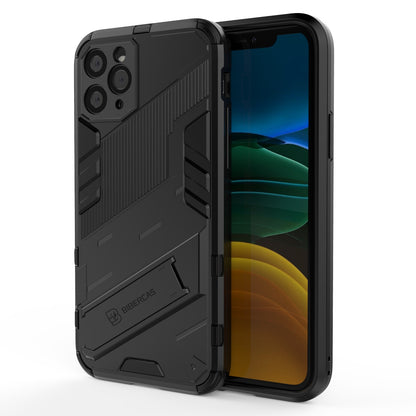 iPhone 11 Shockproof Phone Case - Punk Armor 2-in-1 PC + TPU with Invisible Holder
