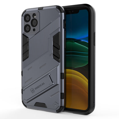 iPhone 11 Shockproof Phone Case - Punk Armor 2-in-1 PC + TPU with Invisible Holder