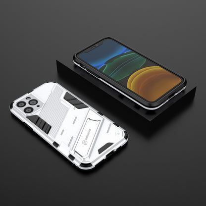 iPhone 11 Shockproof Phone Case - Punk Armor 2-in-1 PC + TPU with Invisible Holder
