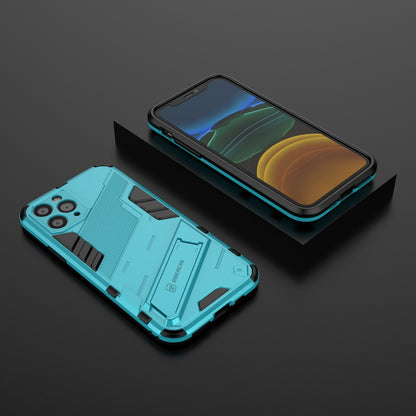 iPhone 11 Shockproof Phone Case - Punk Armor 2-in-1 PC + TPU with Invisible Holder