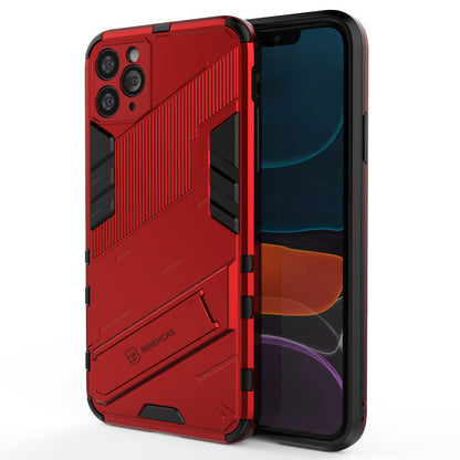 iPhone 11 Pro Max Shockproof Phone Case - Punk Armor 2-in-1 PC + TPU with Invisible Holder