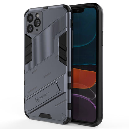 iPhone 11 Pro Max Shockproof Phone Case - Punk Armor 2-in-1 PC + TPU with Invisible Holder