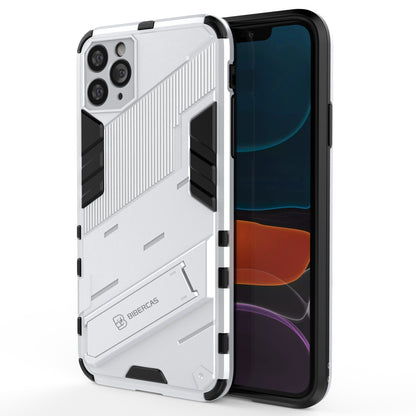 iPhone 11 Pro Max Shockproof Phone Case - Punk Armor 2-in-1 PC + TPU with Invisible Holder