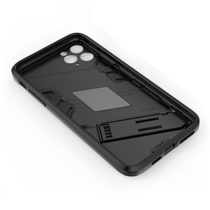 iPhone 11 Pro Max Shockproof Phone Case - Punk Armor 2-in-1 PC + TPU with Invisible Holder